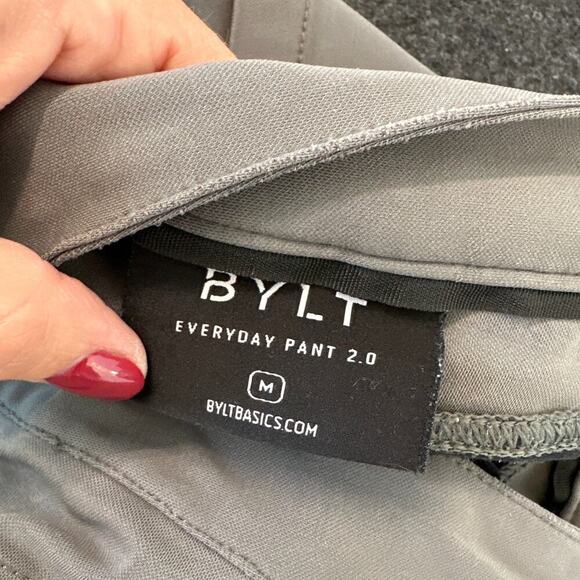 BYLT Men's Everyday Athleisure Causal Stretch Tapered Pant 2.0, Size M, Gray - Picture 3 of 7